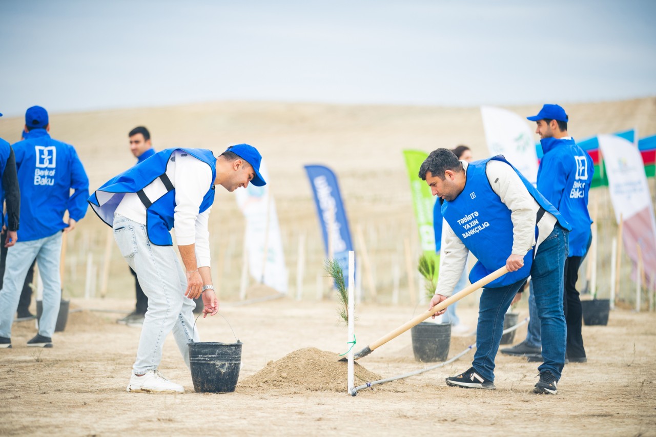 Bank of Baku-dan yaşıl təşəbbüs – növbəti ağacəkmə aksiyası keçirildi